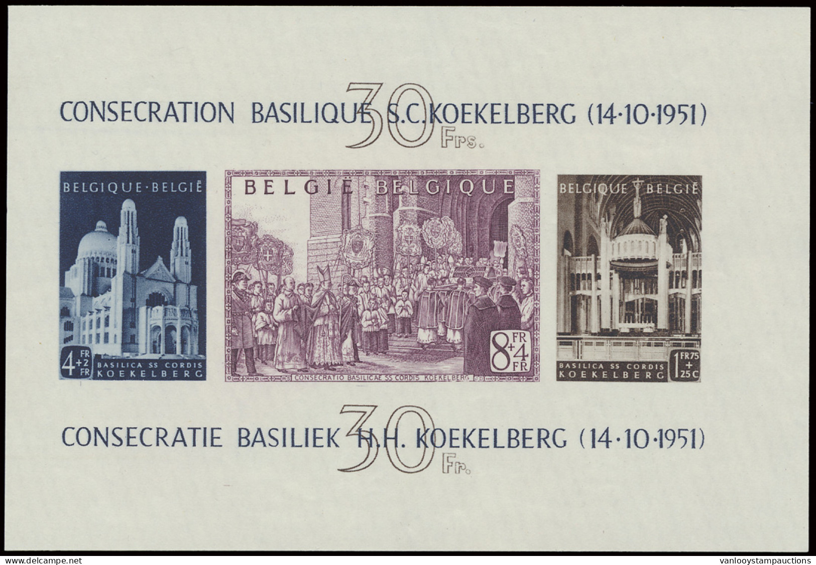 BF 30 'Basiliek Koekelberg, Ongetand', Zm (OBP € 700) - Altri & Non Classificati