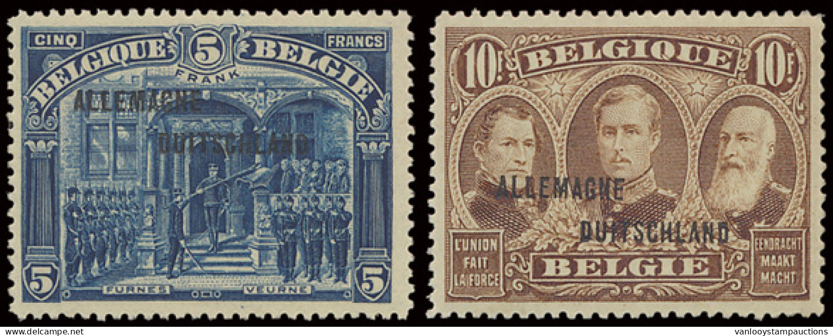 ** OC 38/54 Volledige Reeks Met Opdruk 'Allemagne Deutschland', Zm (OBP €820) - OC38/54 Belgian Occupation In Germany