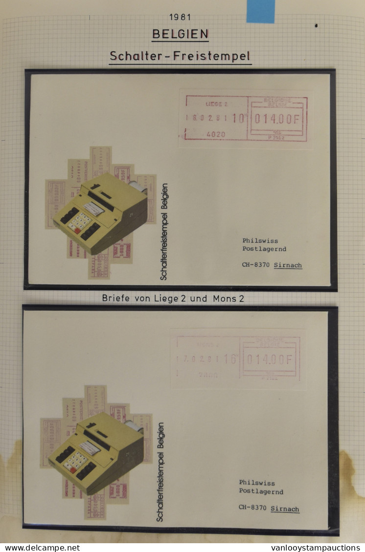 **/0/FDC 1981/1987 Zeer Uitgebreide Verzameling In Album Met Vignetten, FDC's, MK, Zm - Other & Unclassified