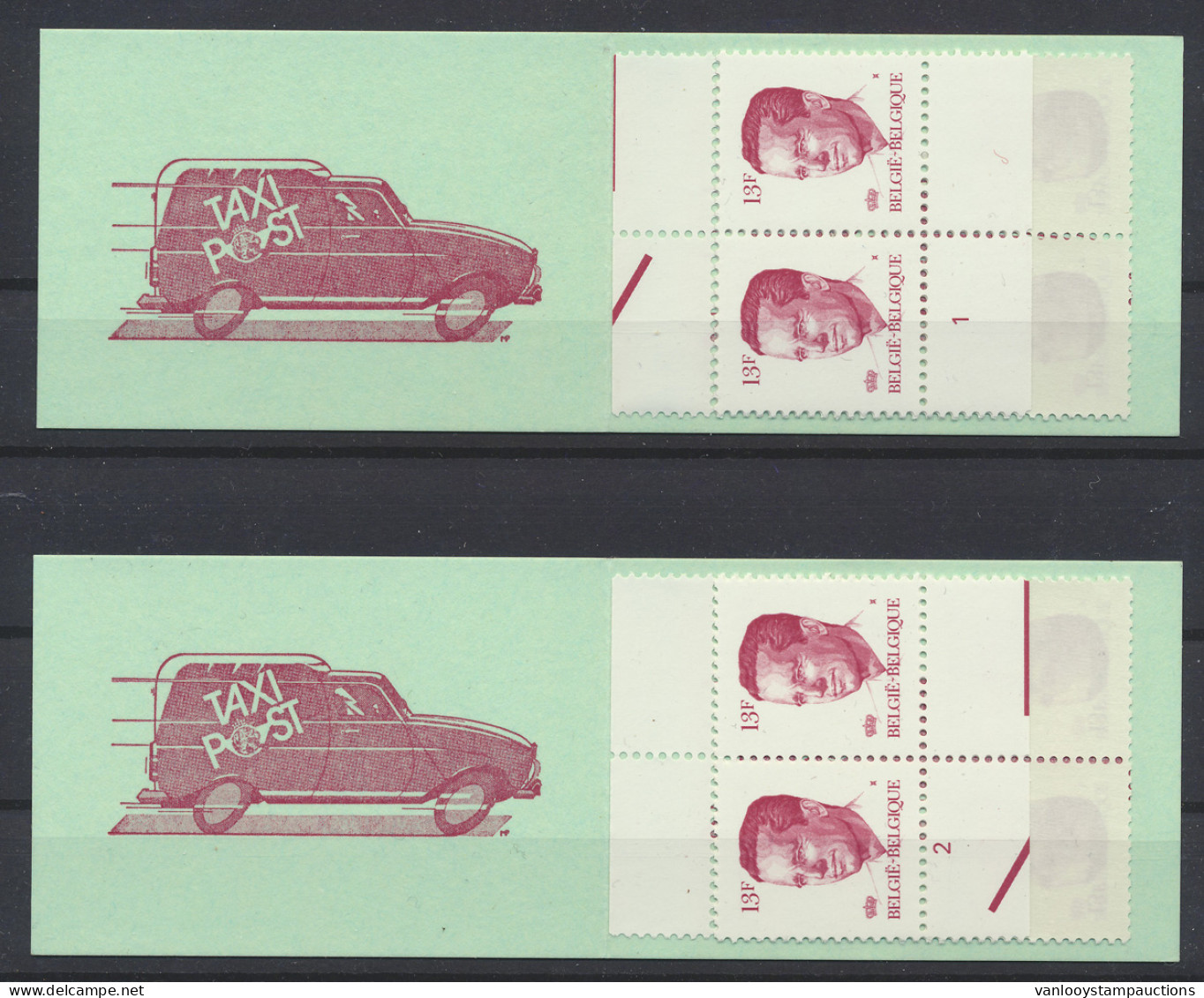 ** B 18 (15x) Taxipost, Waarbij Met Plaatnummer, Zm (OBP €600) - 1953-2006 Modern [B]