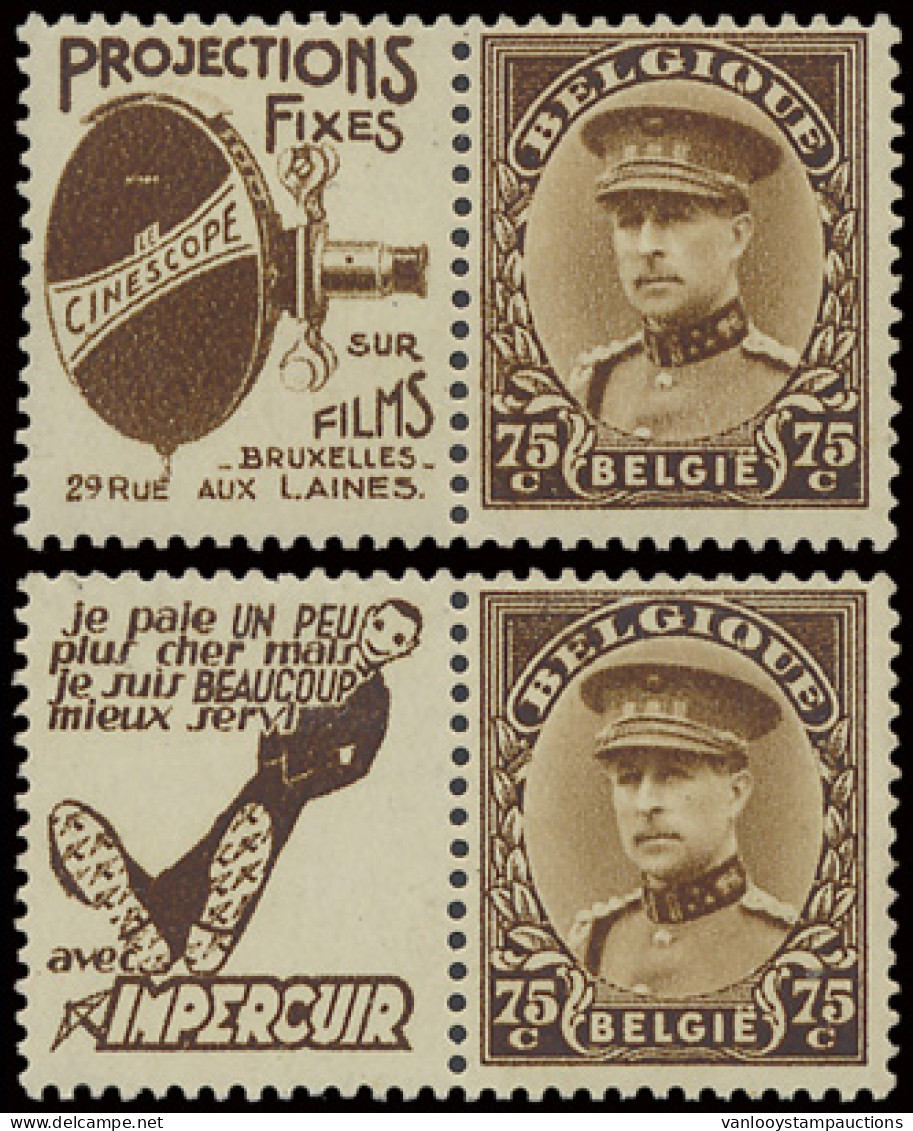 **/* 1930/1937 Samenstelling Waarbij PU 68 ** En PU 70 ** Cinescope En Impercuir Ventje, Zm/m - Sonstige & Ohne Zuordnung