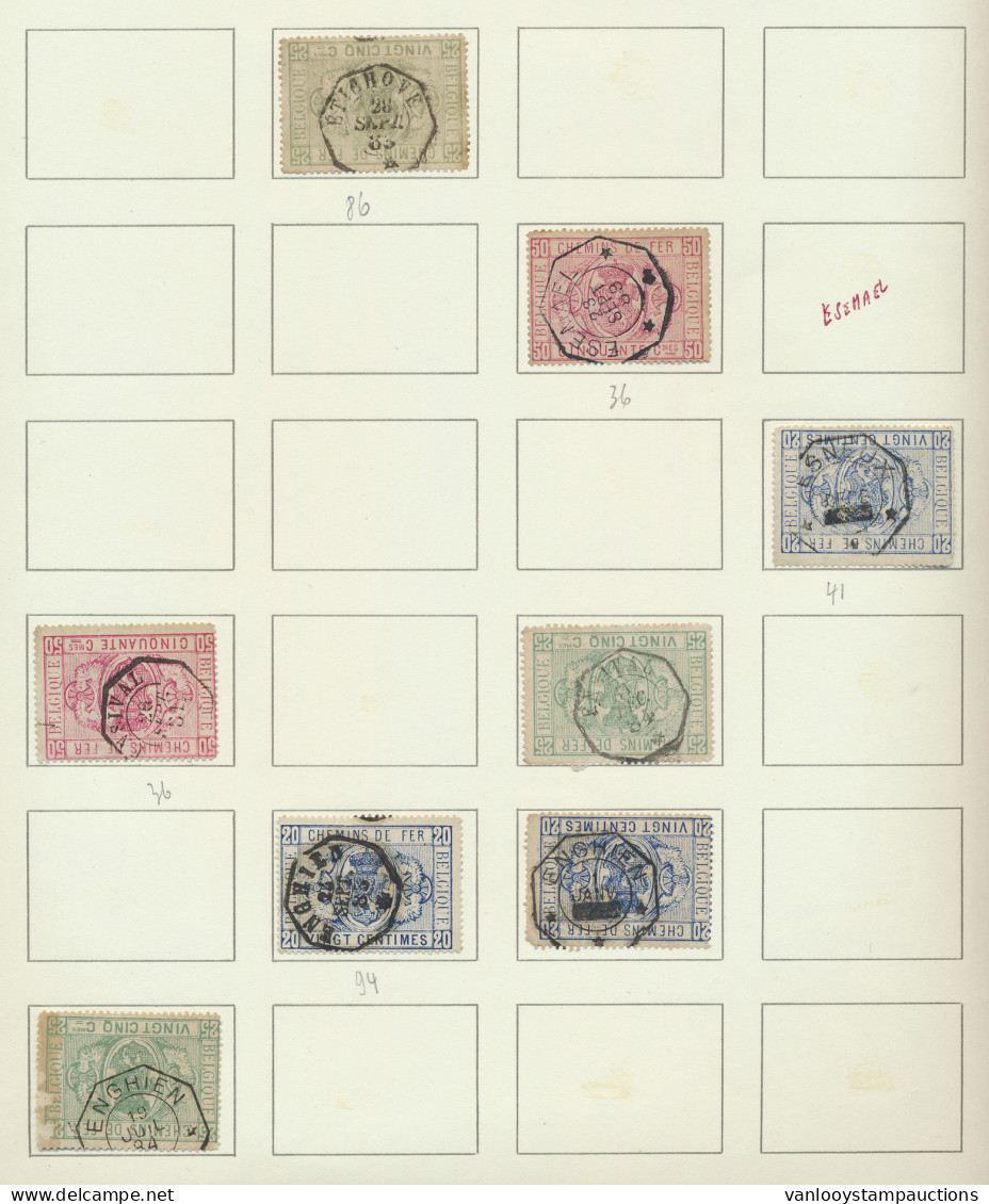 1879/1914, Zeer Interessante Verzameling Op Bladen, Alle Met Telegraafstempels, W.o. Betere, Zm/m. - Otros & Sin Clasificación