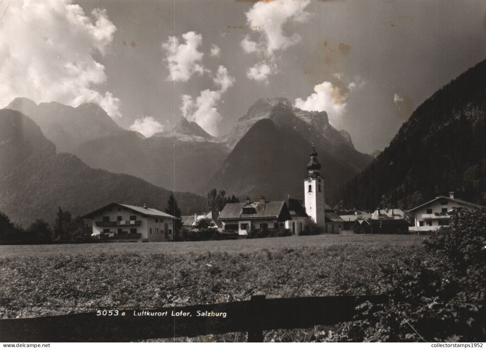 AUSTRIA, SALZBURG, LOFER, CLIMATIC HEALTH RESORT, PANORAMA, CHURCH, MOUNTAINS - Lofer