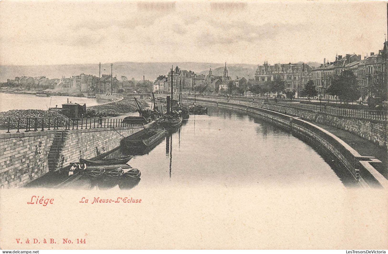 BELGIQUE - Liège - La Meuse - L'Ecluse  - Carte Postale Ancienne - Lüttich