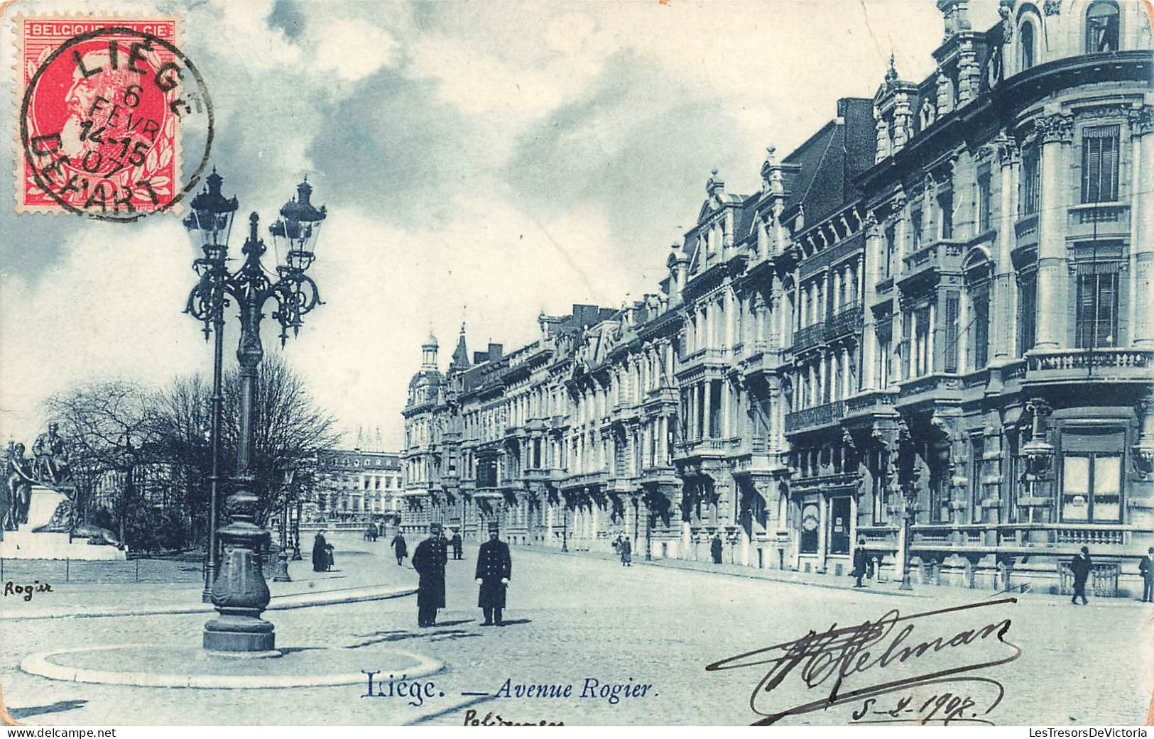 BELGIQUE - Liège - Avenue Rogier - Carte Postale Ancienne - Liege