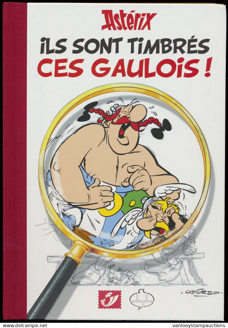 LIT Asterix, Ils Sont Timbres, Ces Gaulois! Met Zegel, Oplage 1250ex./n° DLXXVII, Zm - Philabédés