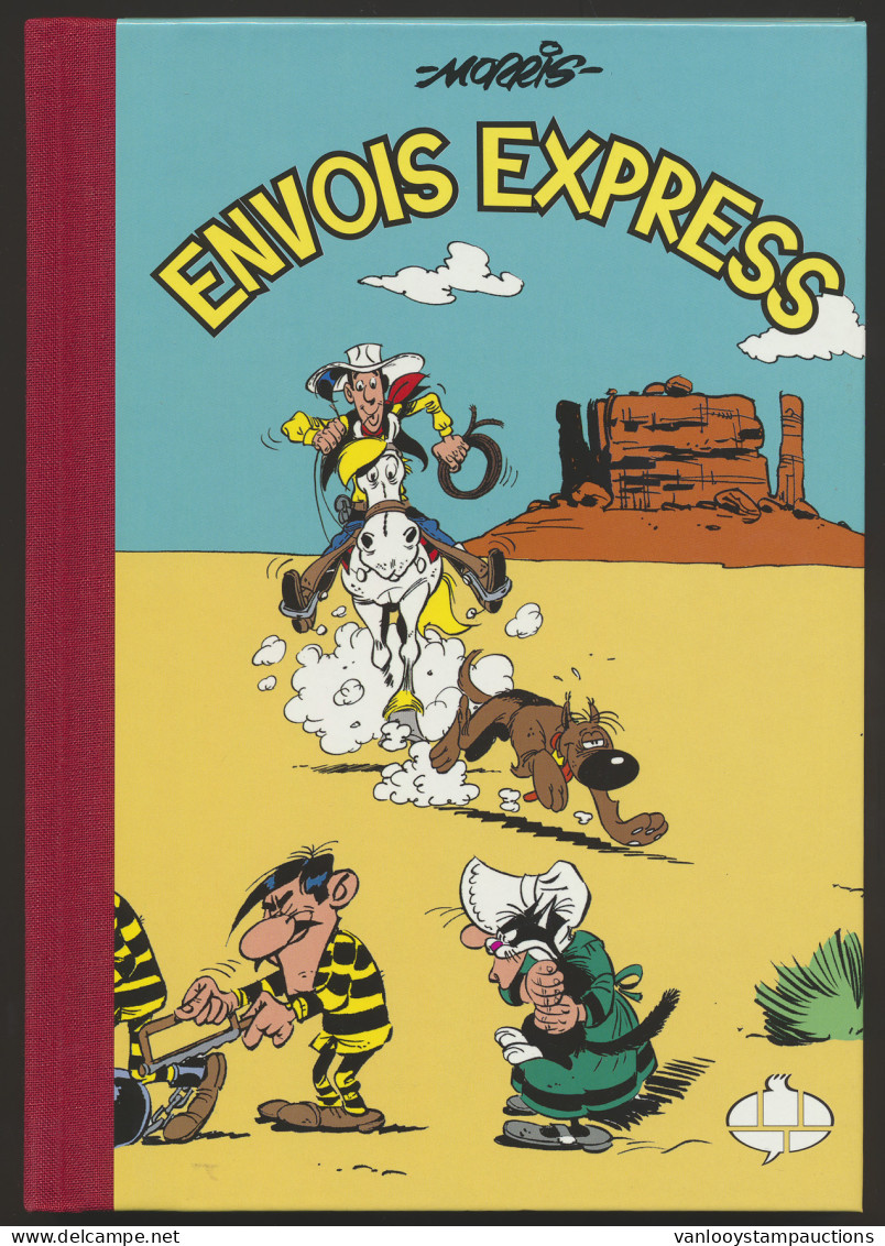 LIT Lucky Luke, Envois Express Met Zegels En (ook Franse) Oplage 750ex./n° CXXX, Zm - Philabédés (fumetti)