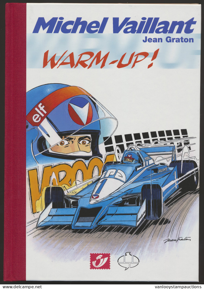 LIT Michel Vaillant Getekend, Warm Up Met Zegels, Oplage 750ex./n° CDXCIX, Zm - Philabédés (comics)