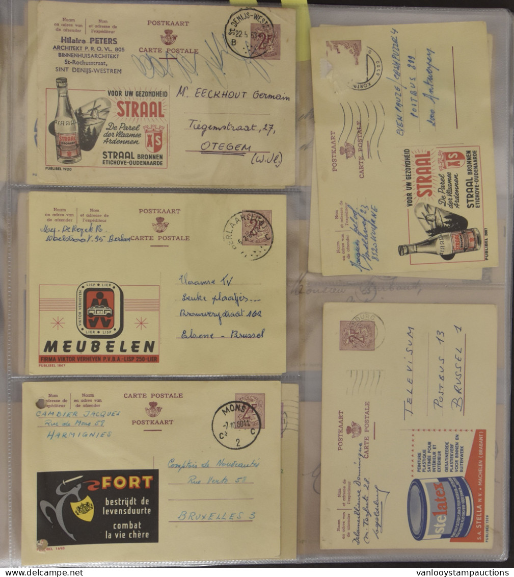 PWS 1895/1992 Samenstelling Tientallen Poststukken W.o. PWST Fijne Baard (wapenschild) Met Afstempeling Berchem-Flandre, - Sonstige & Ohne Zuordnung