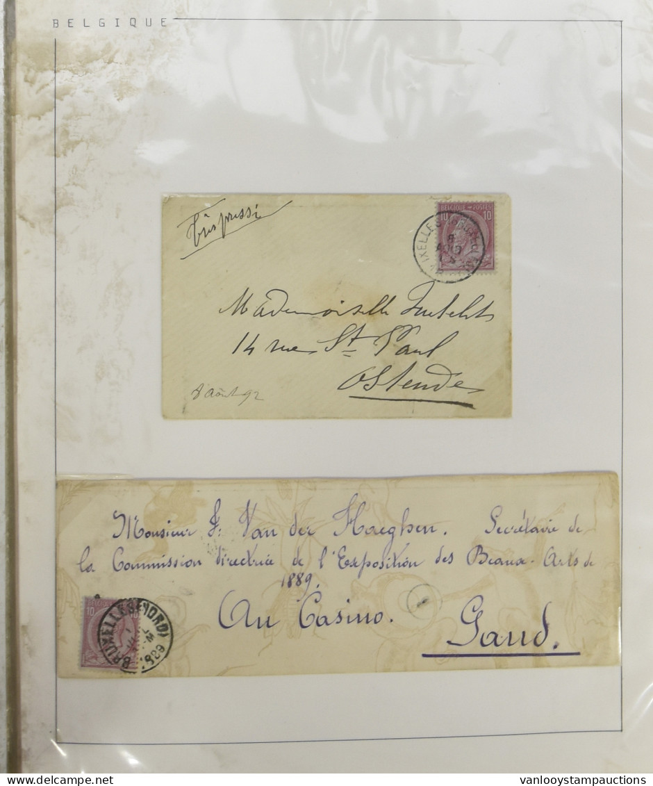 1884/1893 Kleine Verzameling Met 26 Poststukken W.o. Veel Met N° 46, Zm/m - Other & Unclassified