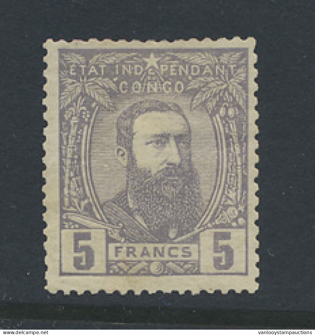 * Type 11 5fr. Violet - Lenoir Forgery, Position #6 Of The Mini Sheet Of 10 Stamps, Gummed With Hinge, F - 1884-1894