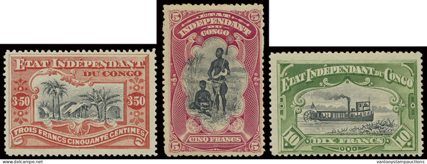 * N° 14/25, 26A, 27, 28a, 29 Mols Congo Free State Issue, Very Fresh, Great Opportunity, Scarce In This Quality, Vf (OBP - Otros & Sin Clasificación