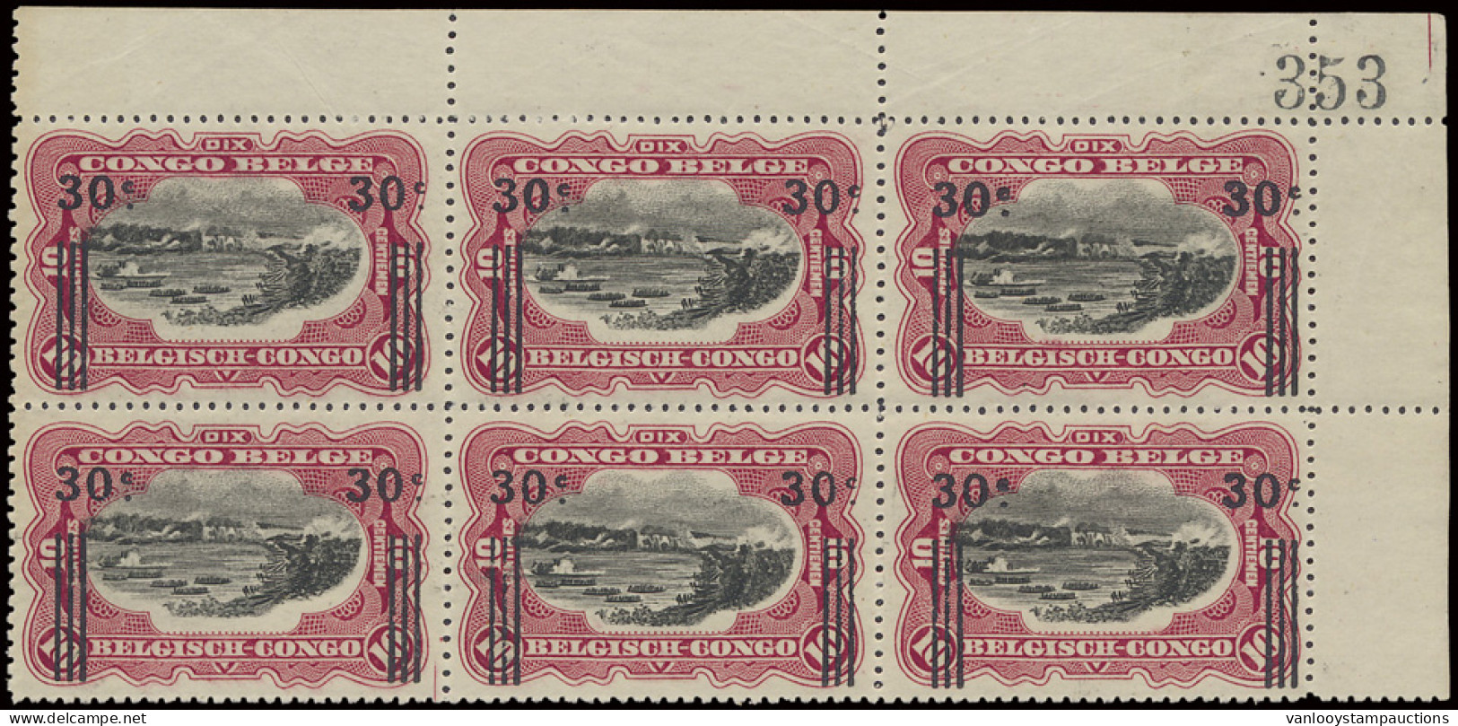 ** N° 86A, 89A And 90A 5c./10c., 30c./10c. And 50c./25c. - 1921 Recuperation Overprints On Bilingual 1915 Mols Issue Ins - Other & Unclassified