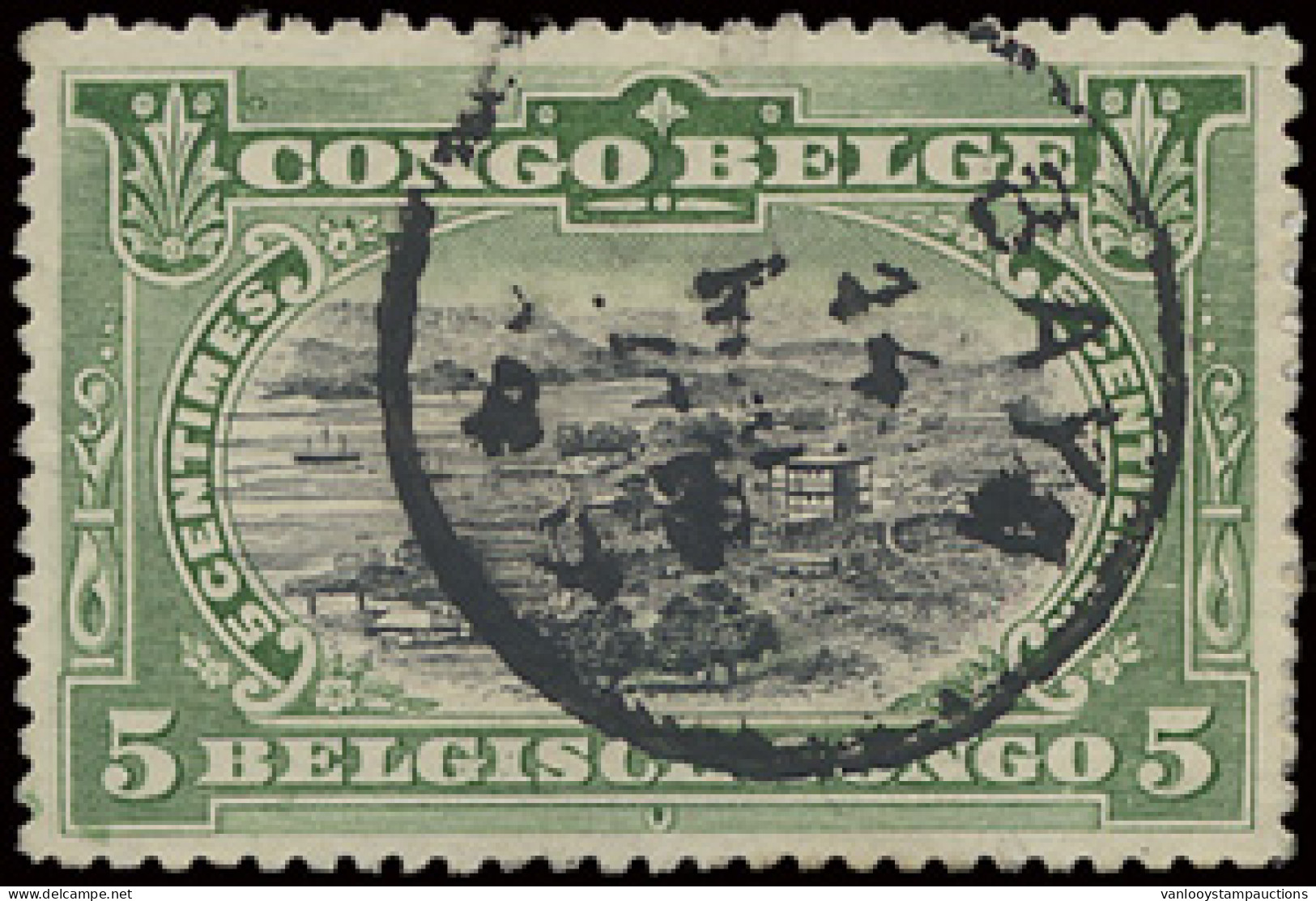 N° 54 5c. Green - Bilingual 1910 Mols Issue, Cancelled BAYA In Black, Vf/f - Other & Unclassified