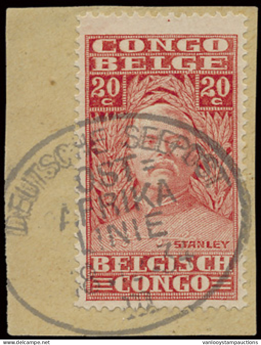 N° 137 20c. Stanley Issue On Piece Of Paper, Cancelled In Black DEUTSCHE SEEPOST - OST -AFRIKA LINE - 8.12.34 - II (Germ - Sonstige & Ohne Zuordnung