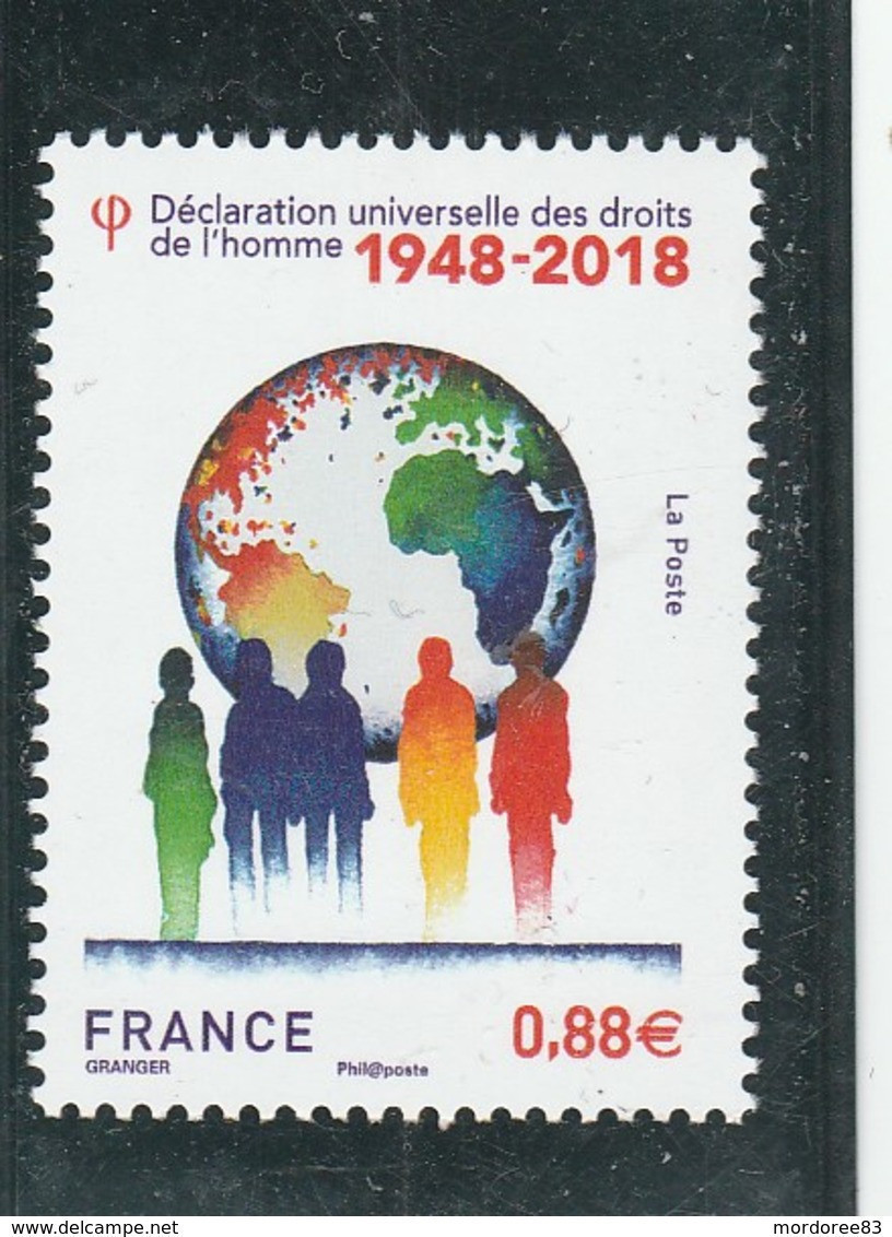 FRANCE 2018 DECLARATION DES DROITS DE L HOMME 1948- 2018 YT 5290 NEUF - Ongebruikt