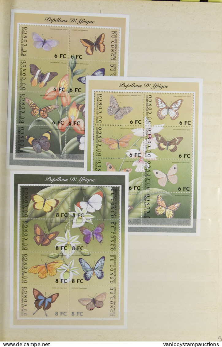 **/ong 2001/2002, Collection With Duplicates, In Stockbook, With Minisheets, Very Nice Thematics, VF. - Altri & Non Classificati