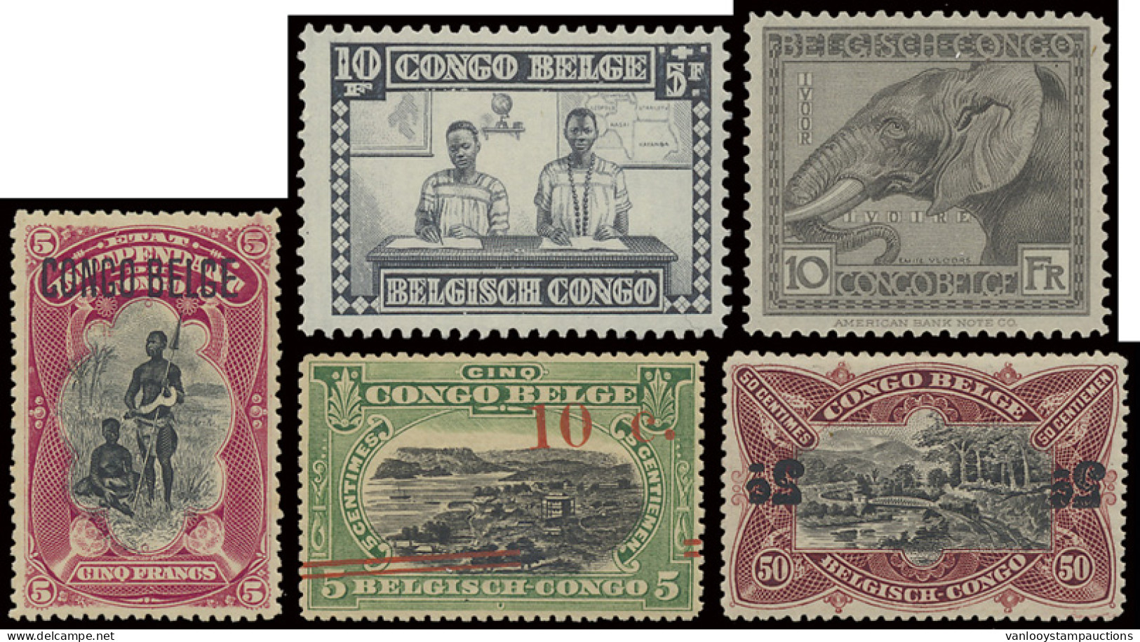 **/* 1886/1962 Belgian Congo And Ruanda-Urundi Collection In Black Bender Album On Prinet Pages, Including A Lot Of Full - Altri & Non Classificati