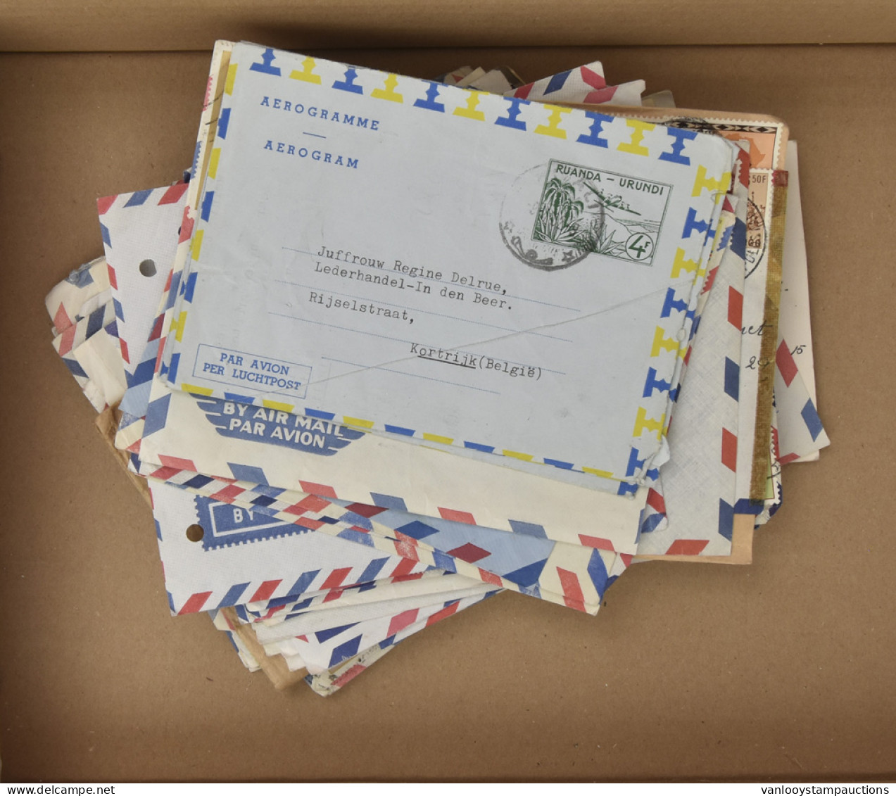1961/1973, Accumulation Of 63 Postal History Items Of Ruanda-Urundi, Rep. Congo, Rep. Rwanda, Zaire. - Autres & Non Classés