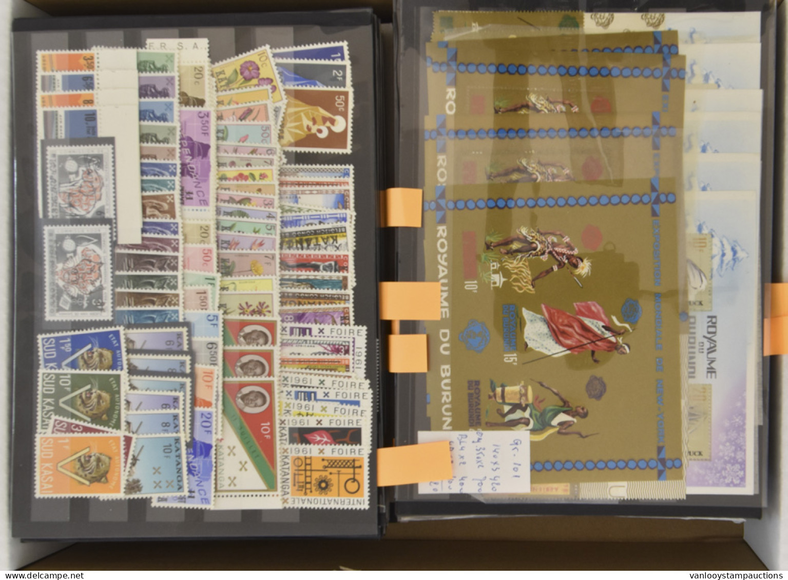 **/* Belgian Congo, Rep. Congo, Ruanda Urundi, Rwanda, Burundi, Nice Stock On Black Cards, Mostly **, With Many Good Set - Other & Unclassified