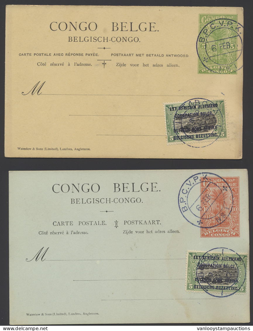 Lot Of 1 Cover + 11 Postal Stationery (6 Of Belgian Congo And 5 Of Ruanda Urundi), Mint, Used, C.T.O., Mixed Quality, Vf - Sonstige & Ohne Zuordnung