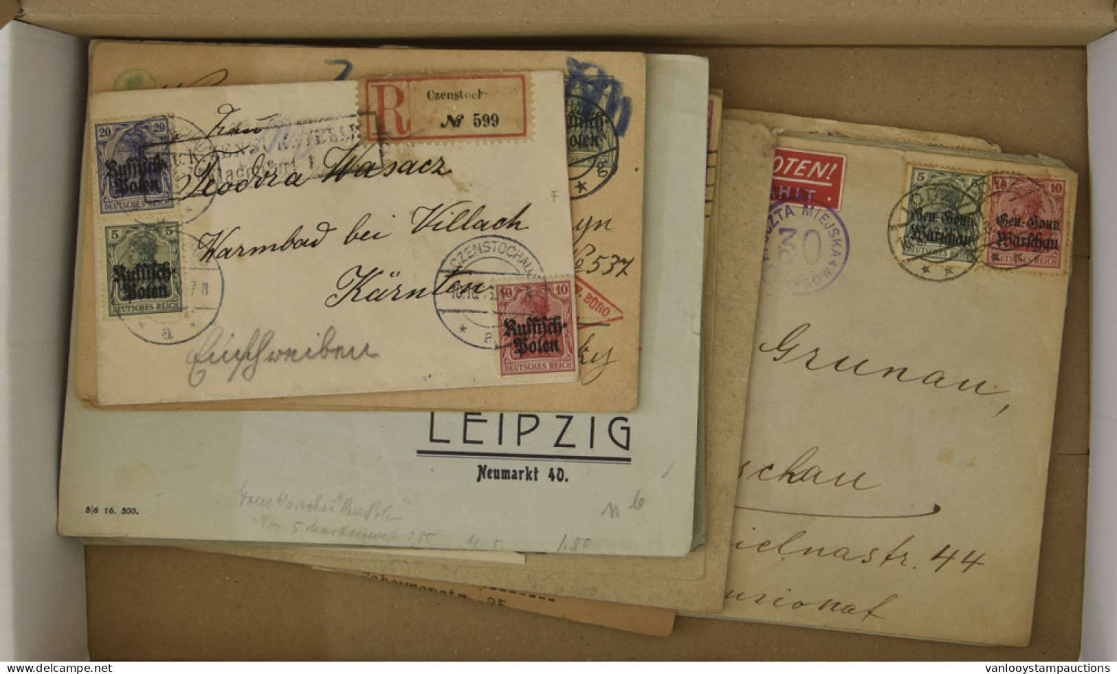 1914/1918 Zeer Mooi Lot Met 30 Brieven En Postkaarten M.b.t. De Duitse Bezetting Van Polen En Boekarest In 1914/1918, Ge - Occupazione 1914 – 18