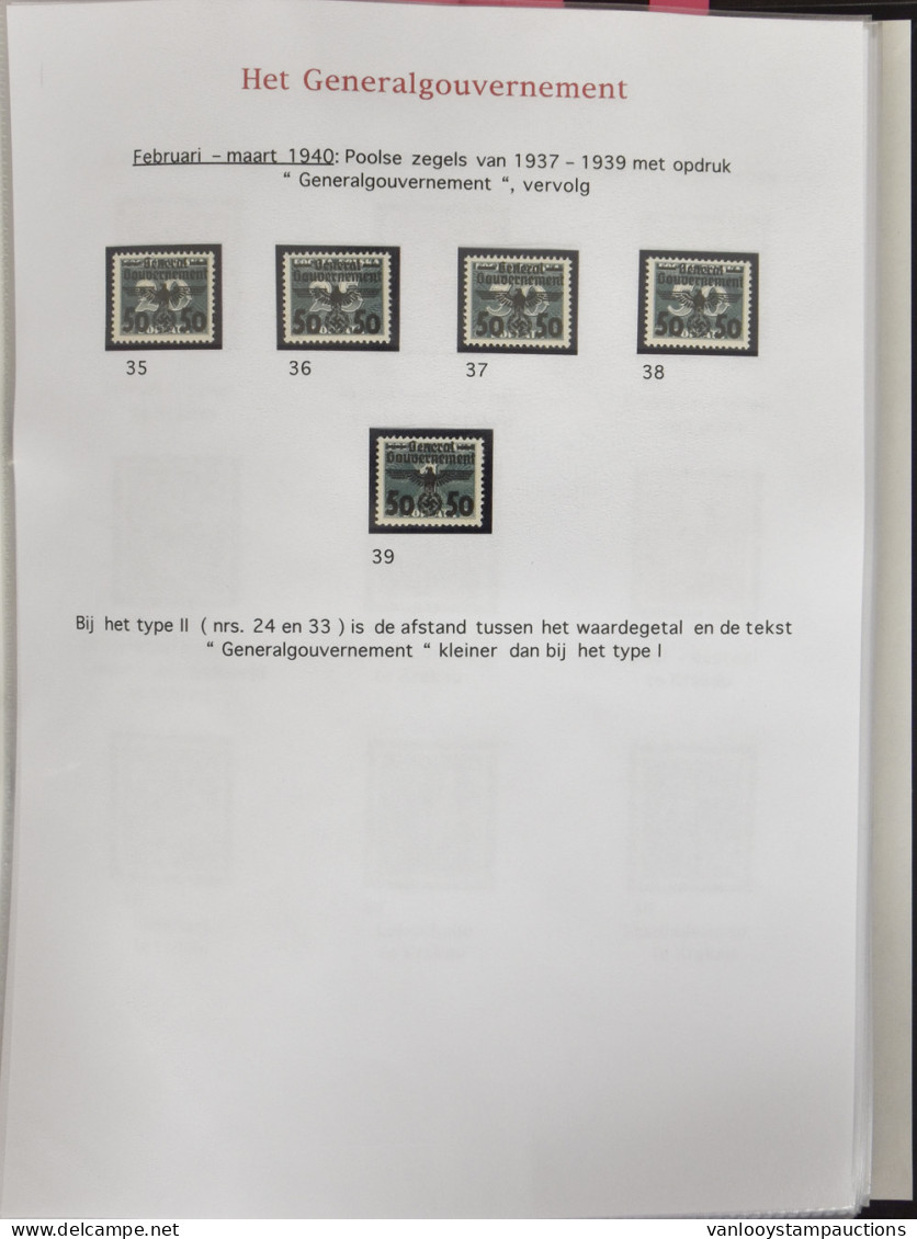 MIX 1939/1946 Verzameling Bezetting In Oost-Europa Met General Gouvernement Incl. Kleinbogen, Polen Met O.a. Regering In - Besetzungen 1938-45