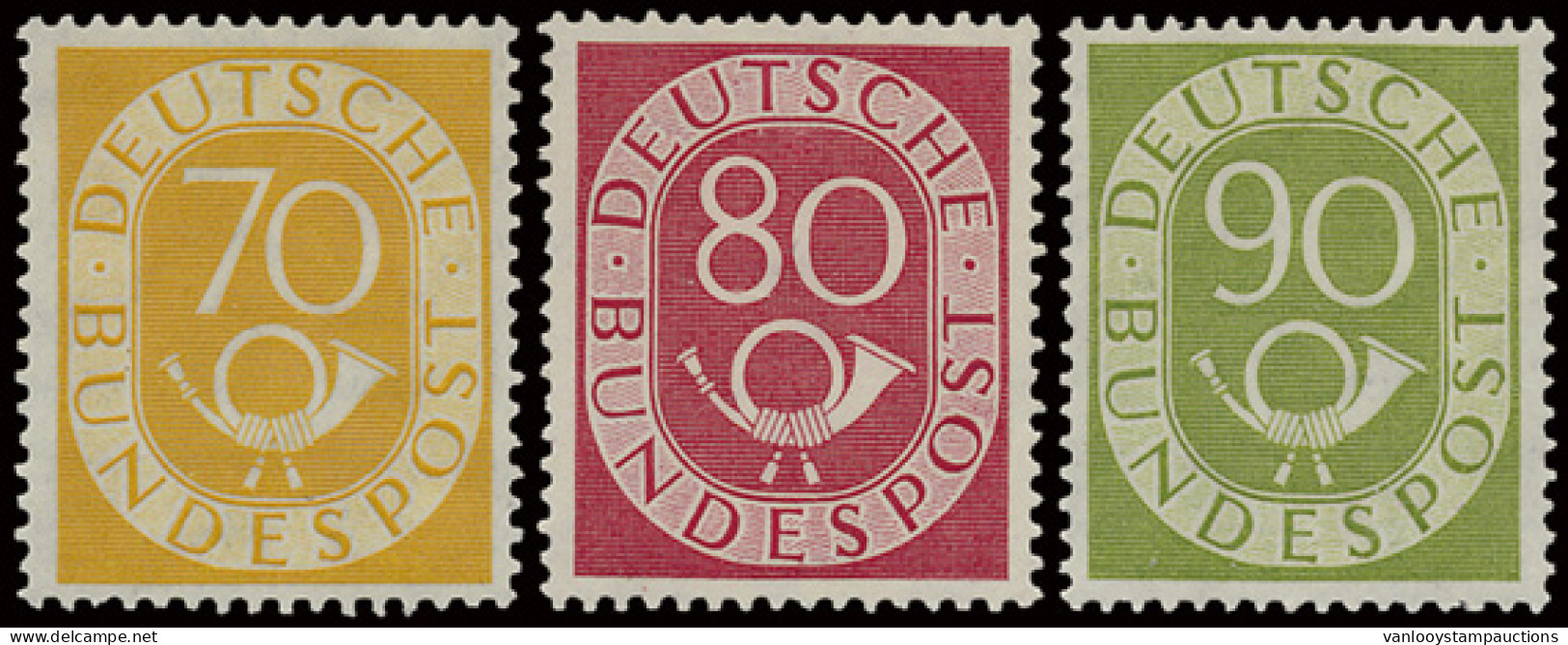 ** N° 123/38 Posthorn, 90 Geprüft Schlegel, Zm (Mi. €2.200) - Other & Unclassified