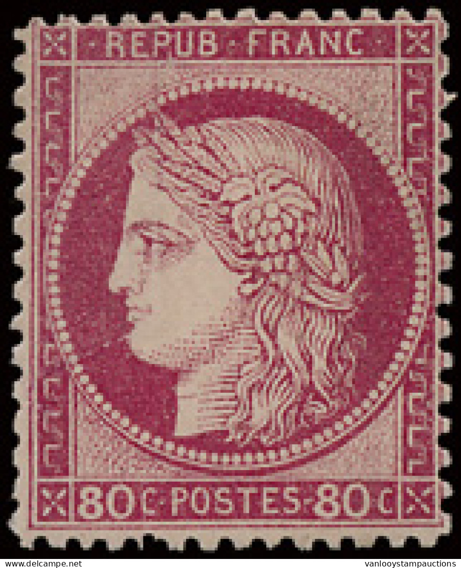 ** N° 57 80c. Rose Met Volle Originele Gom Zonder Scharnierspoor, Zeer Fris Pracht Ex. Met Fotocertificaat, Zm (Yv. ++€1 - 1871-1875 Ceres