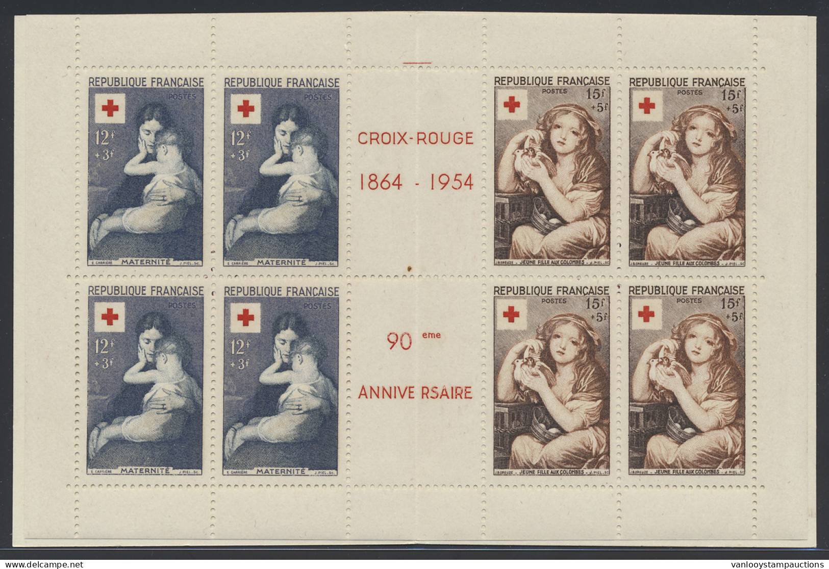 ** Carnet 2003 Rood Kruis Boekje 1954, Zm (Yv. €180) - Other & Unclassified