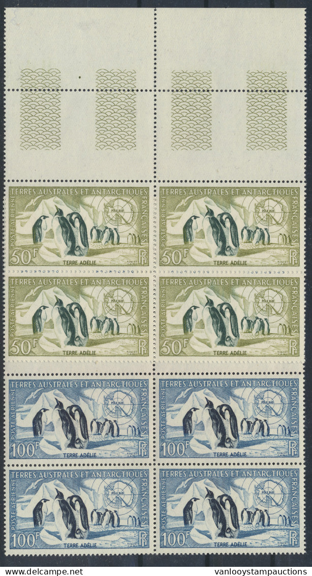 ** PA 2/3 '1956 Pinguins' (Blokken Van 4), Zm (Yv € 432) - Sonstige & Ohne Zuordnung