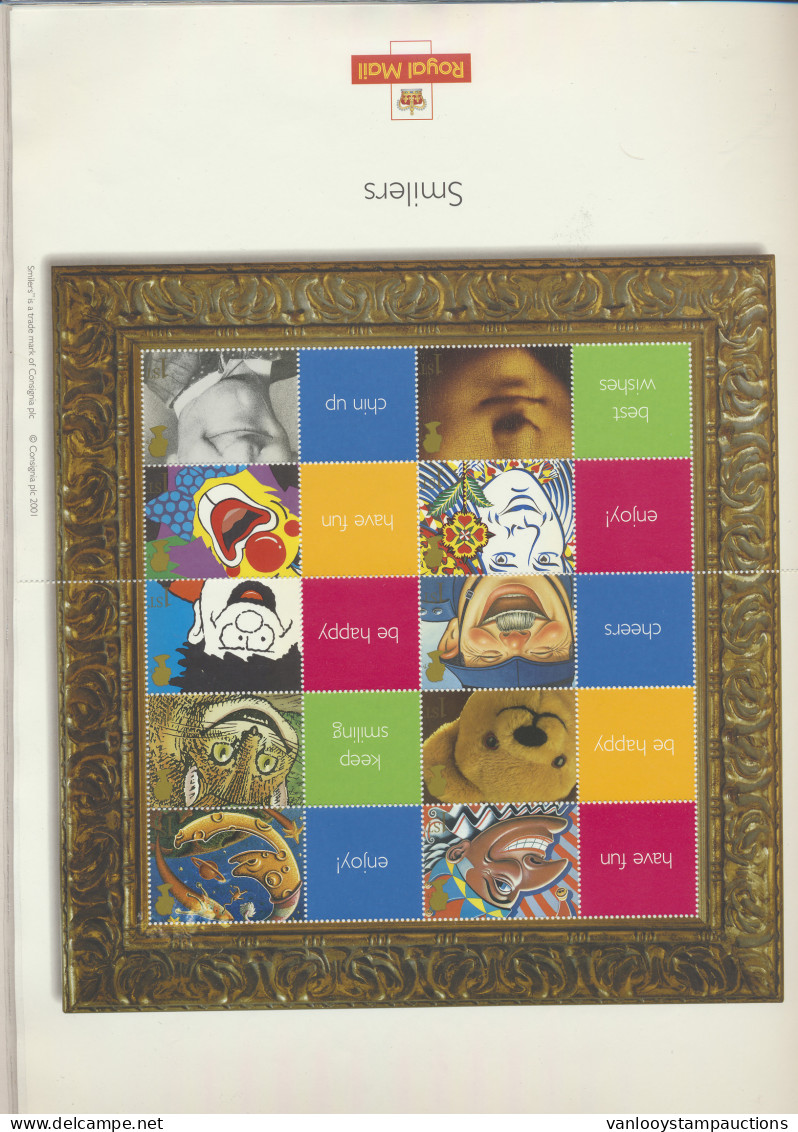 ** LS 5 Smilers 2001 As Type 1 With Greetings Attached, Zm (S.G. £220) - Altri & Non Classificati