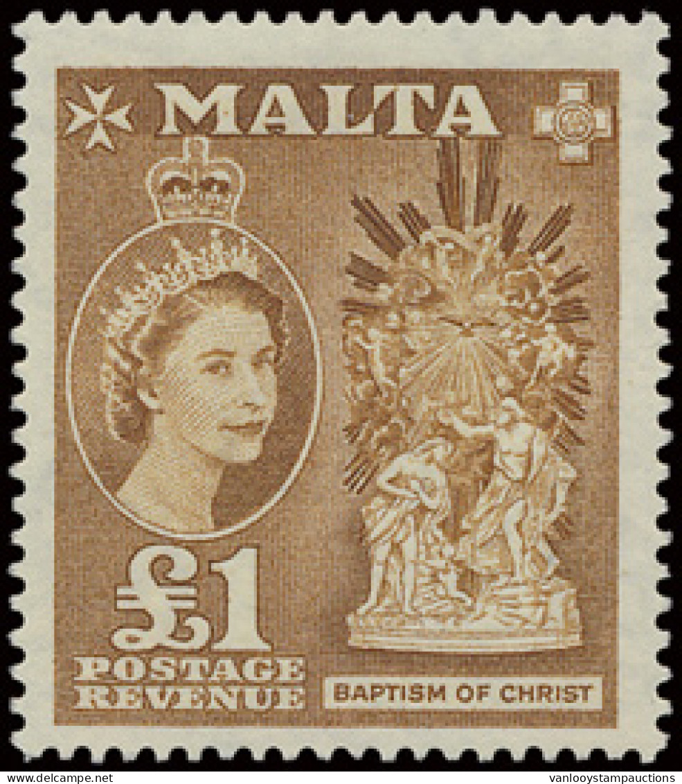 ** N° 239/55 Elizabeth And Thematics, Zm (Yv. €185) - Malta