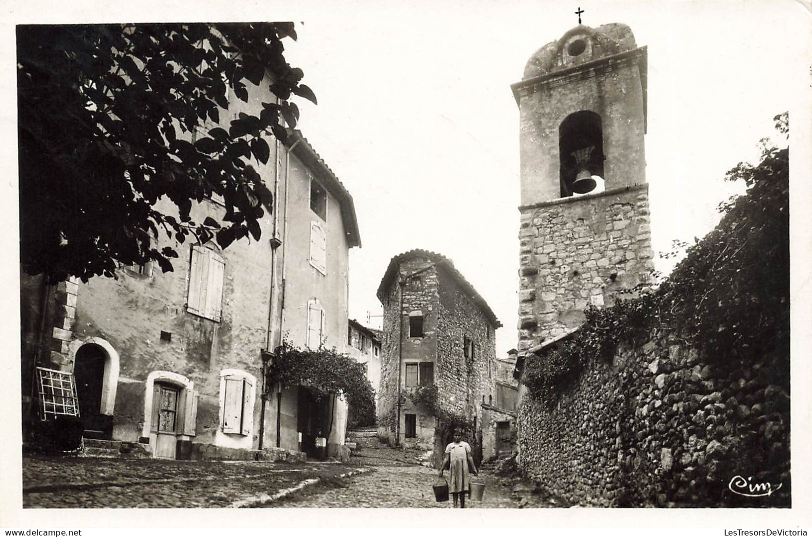 FRANCE - Gard - Anduze - Vieille Rue Et Le Clocher De L'Eglise - Carte Postale Ancienne - Anduze