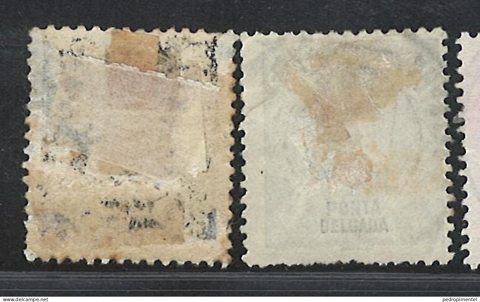 Portugal Azores Ponta Delgada Stamps |1897 | King D. Carlos I 2 1/2r | #13 | MH & Used - Ponta Delgada