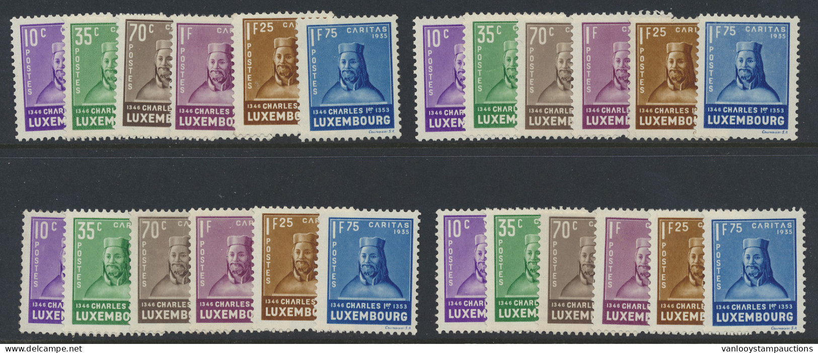 ** N° 276/81 '1935 Caritas' (4x), Zm (Yv € 580) - Sonstige & Ohne Zuordnung