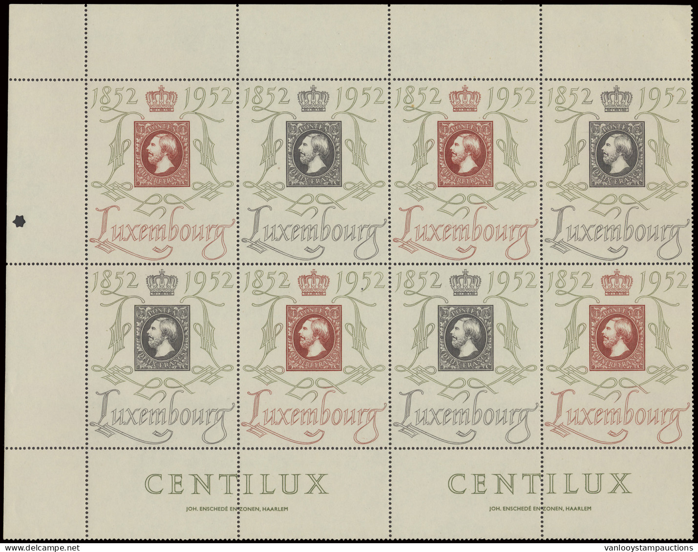 ** N° 454A Centilux 1952 (38x) In Vel En Veldelen, Zm (Yv. €4.560) - Other & Unclassified