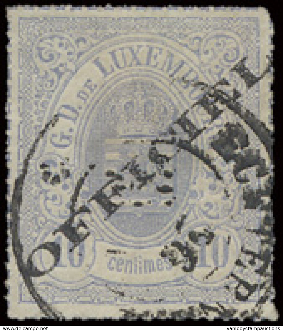 Dienst N° 3I (Mi.) 1875 - 10c. Violet Met Brede Opdruk OFFICIEL, Certificaat BPSB, Zm (Mi. €3.000) - Altri & Non Classificati