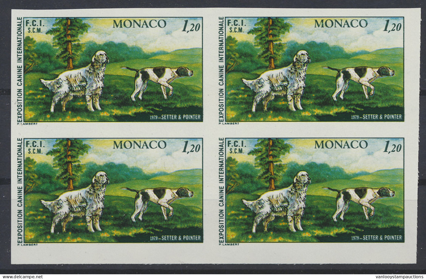 ** N° 1208 '1979, Honden, Ongetand' (in Blok Van 4), Zm (Yv € 100) - Altri & Non Classificati