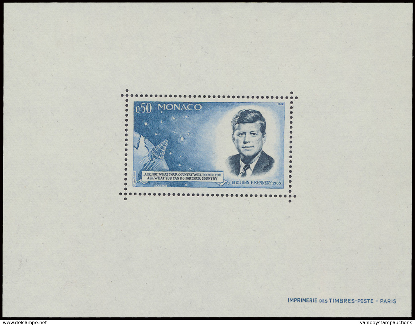 ** BS 8 '1964 Kennedy', Zm (Yv € 450) - Sonstige & Ohne Zuordnung