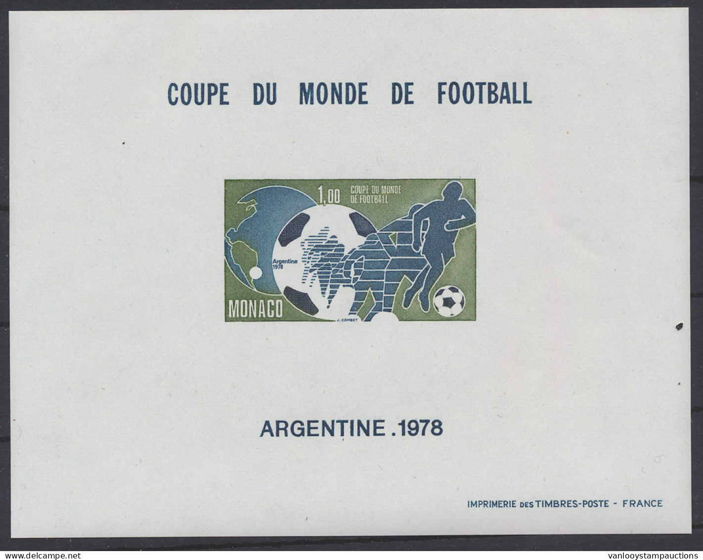 ** BS 10a (Yv.) 1978 - WK Voetbal Argentina, Zm (Yv. €500) - Altri & Non Classificati