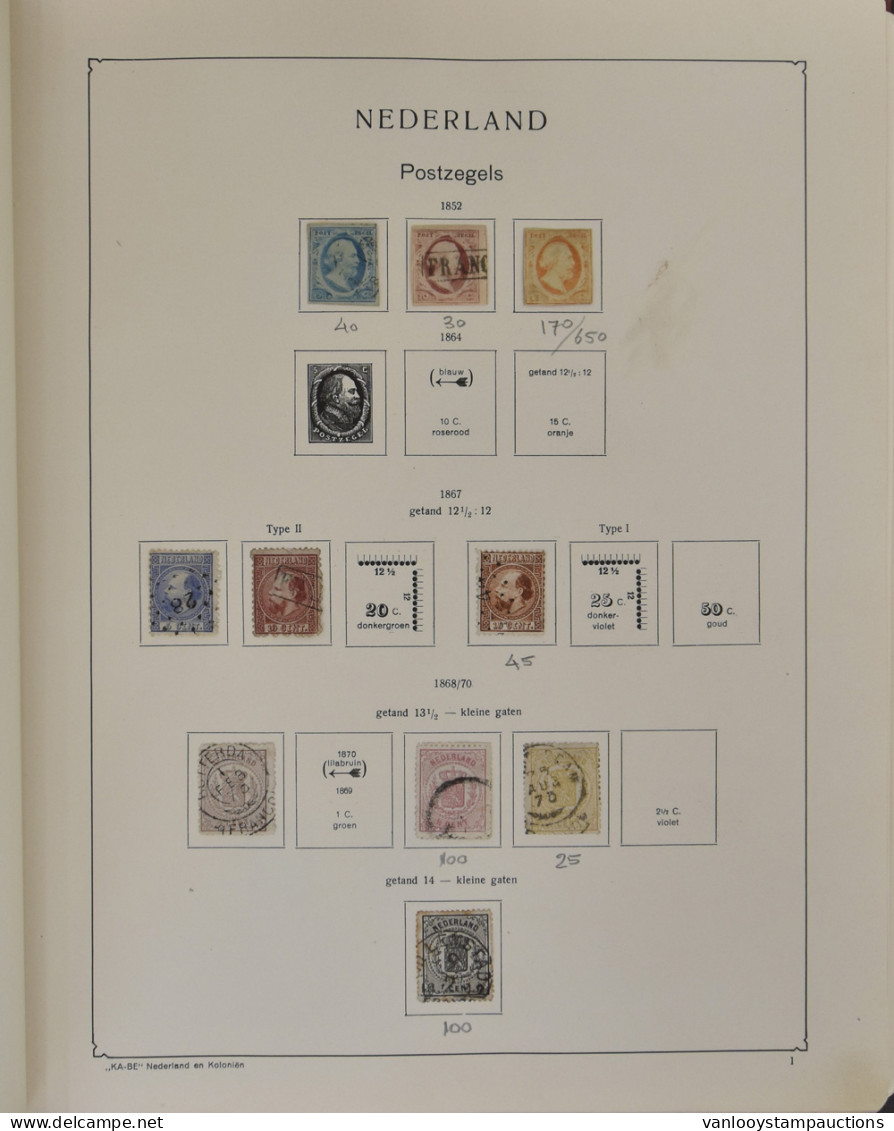 1852/1945 Verzameling In Klemband, Gespecialiseerd Op Tandingen Met Veel Betere Zegels En Tevens Legioenblokken, Zm/m/nt - Autres & Non Classés