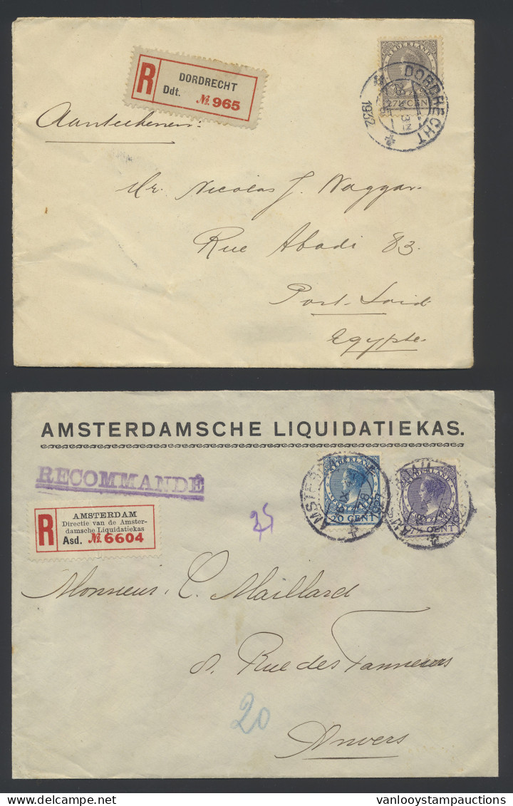 1926/1941, 25 Poststukken Met Veth-frankering W.o. Dingaansvlucht, Zm/m - Autres & Non Classés