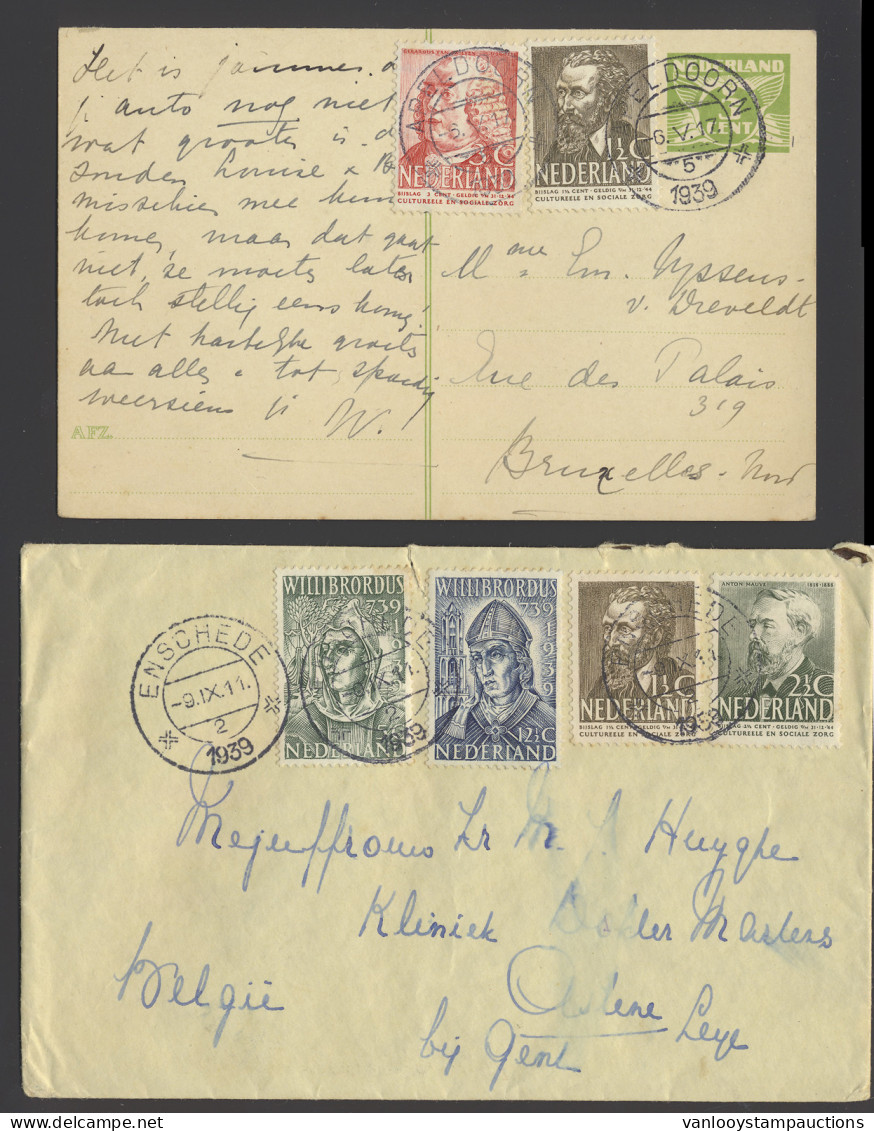 1939/1941 Drie Poststukken Met Frankering Zomerzegels 1939, Zm/m - Autres & Non Classés