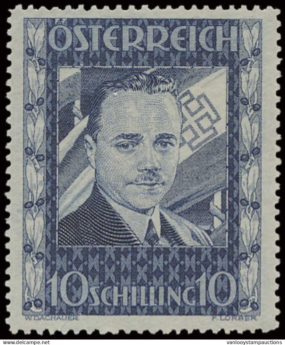 ** N° 484 10s. Bleu-gris - Dolfuss, Zm (Yv. €1.500) - Sonstige & Ohne Zuordnung