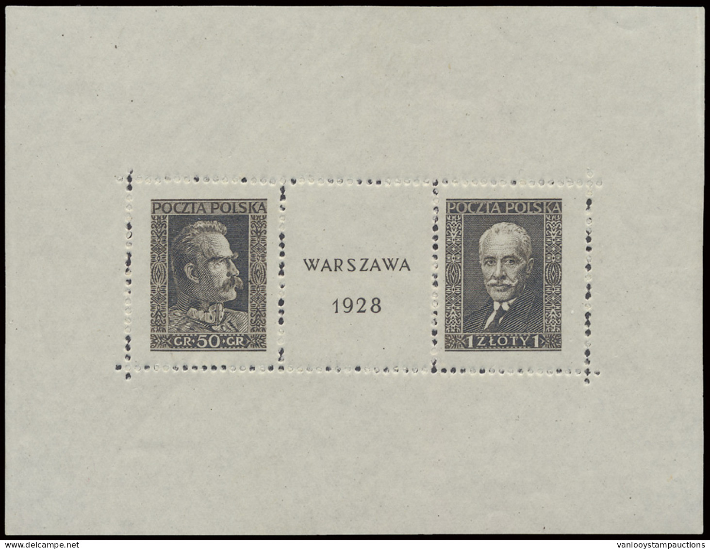 ** BL 1 Briefmarkenausstellung Warschau, Zm (Mi. €600) - Altri & Non Classificati