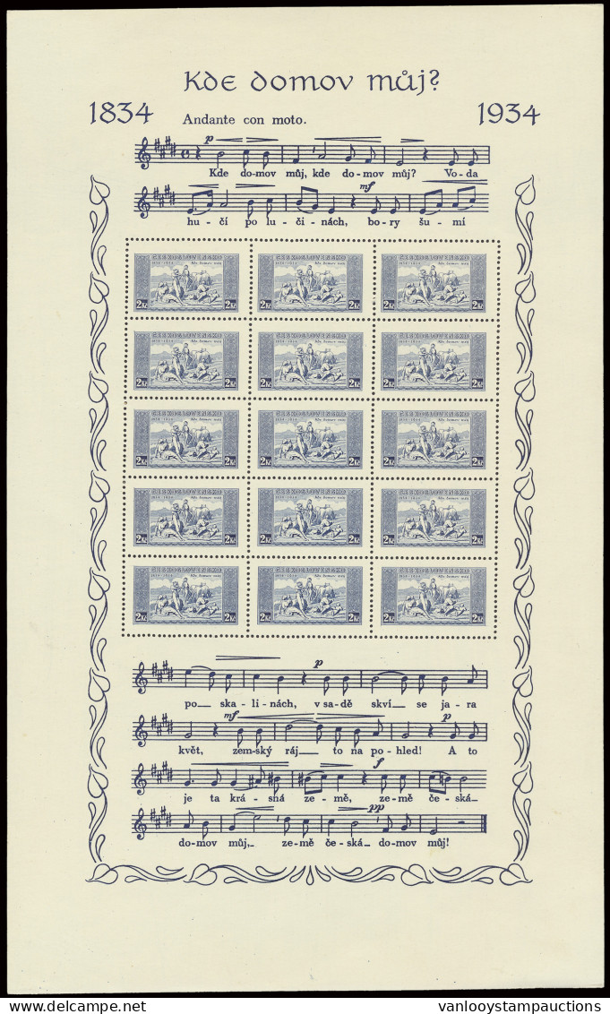 ** N° 330x/31x 100 Jahre Tschechische National Mymne - Schuckbogen, Zm (Mi. €700) - Altri & Non Classificati