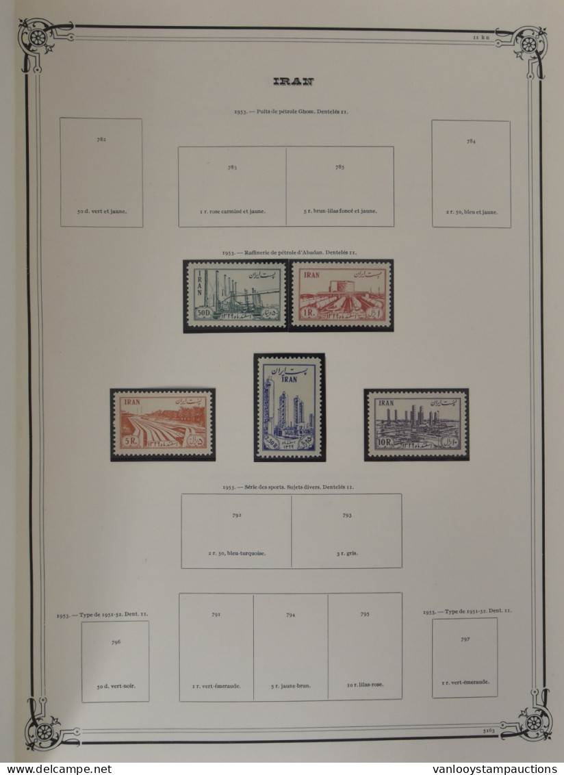 **/*/0 Iran (Perzië) Verzameling In Mooi Yvertalbum, Merendeel Vanaf 1940 Met Beter Postfris Doorlopend Tot 1981, Teven  - Asia (Other)