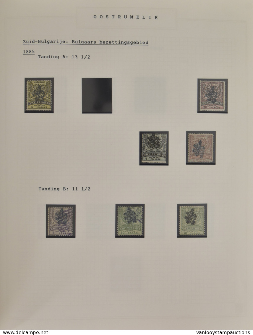 MIX Gespecialiseerde Verzameling 1874/1918, In Album Met Oost-Roemenië, Bosnië, Montenegro, Servië, Zm/m/ntz - Collezioni (in Album)