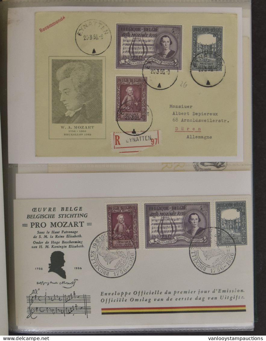 **/0/FDC Samenstelling Waarbij België (FDS, NA, FDC), Oostenrijk (kleinbogen), Japan, Frankrijk, Belgische Gebieden, Bun - Collections (en Albums)